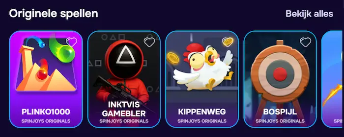 Spinjoys Casino Games